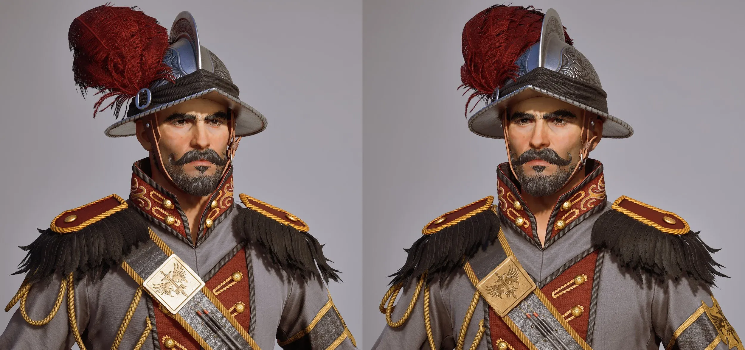 Character art for a Legion Sangre officer, a Tier 4 enemy.